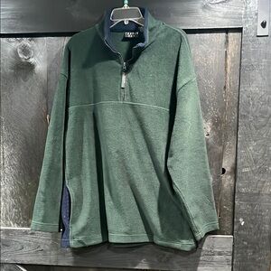 Trader Bay Green Fleece Pullover